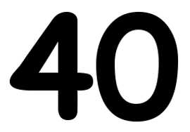 La symbolique de quarante (40).