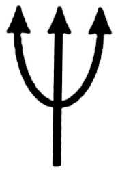 La symbolique du trident.